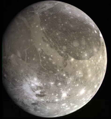 Foto di Ganimede della sonda Galileo