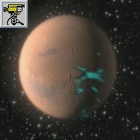Animazione dell'ESA, costruita sui dati della Mars Express, che mostra le aurore che si formano sopra le zone della crosta con un forte campo magnetico.