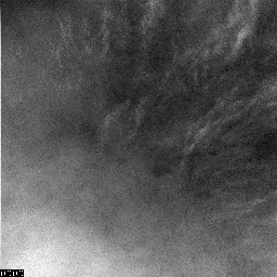 Le nubi fotografate dal rover Opportunity nel agosto 2008.