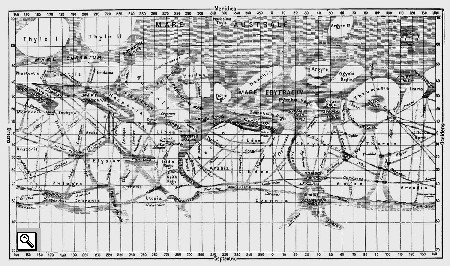 la carta dei canali disegnata da Schiaparelli.