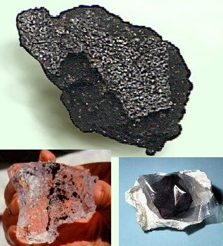 Frammenti del meteorite caduto nello Yukon.