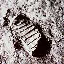 l'impronta del primo passo sulla Luna di Neil Armstrong