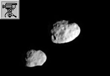 Filmato costruito montanto le immagini della Cassini e che mostra lo scambio di orbita tra Epimeteo e Giano del 21 gennaio 2006.