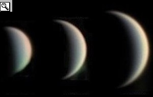 Sequenza di fasi decrescenti di Venere