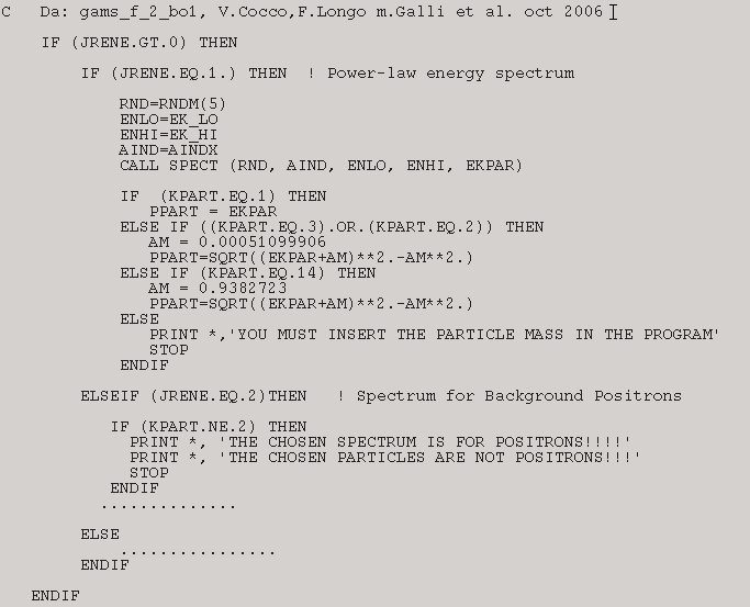 Structured Fortran program